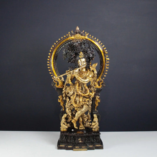 Handcrafted Brass Krishna 