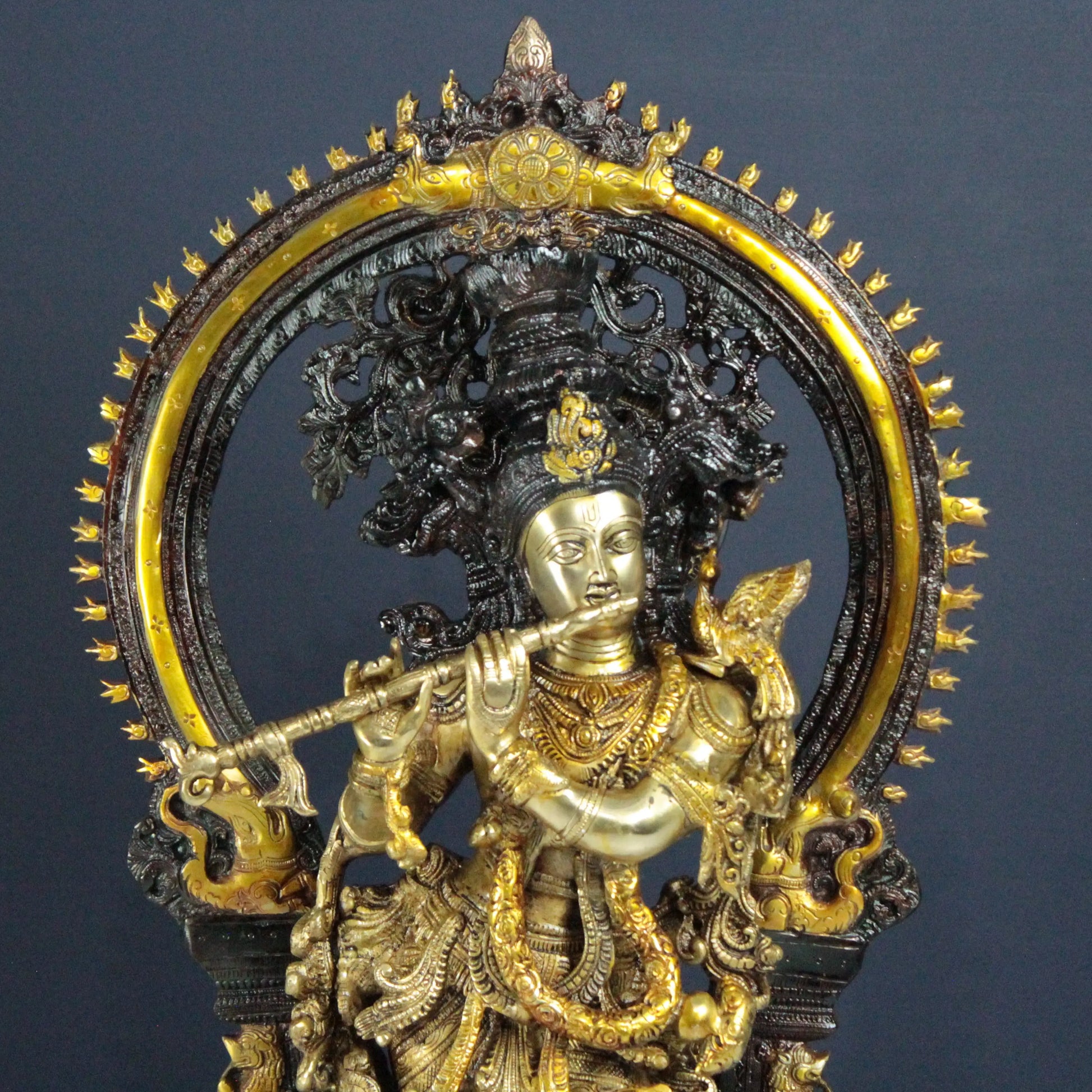 Brass Krishna idol