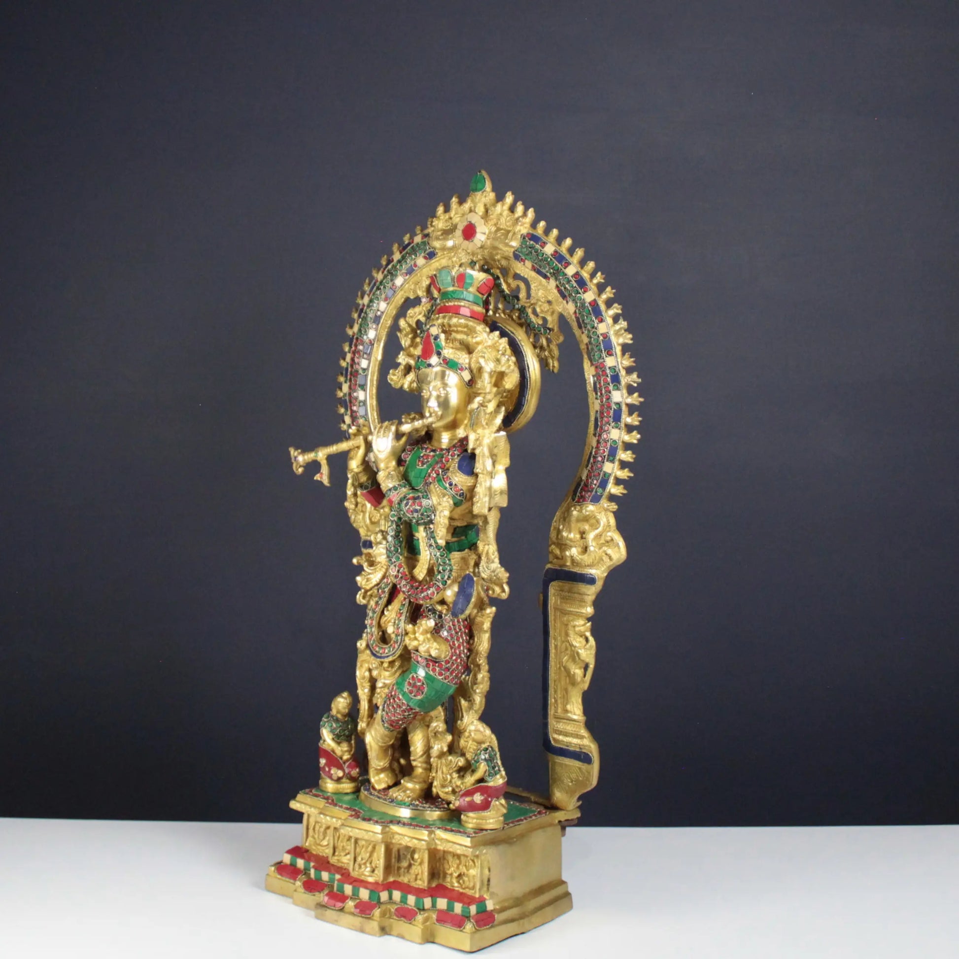Krishna Statue with minakari