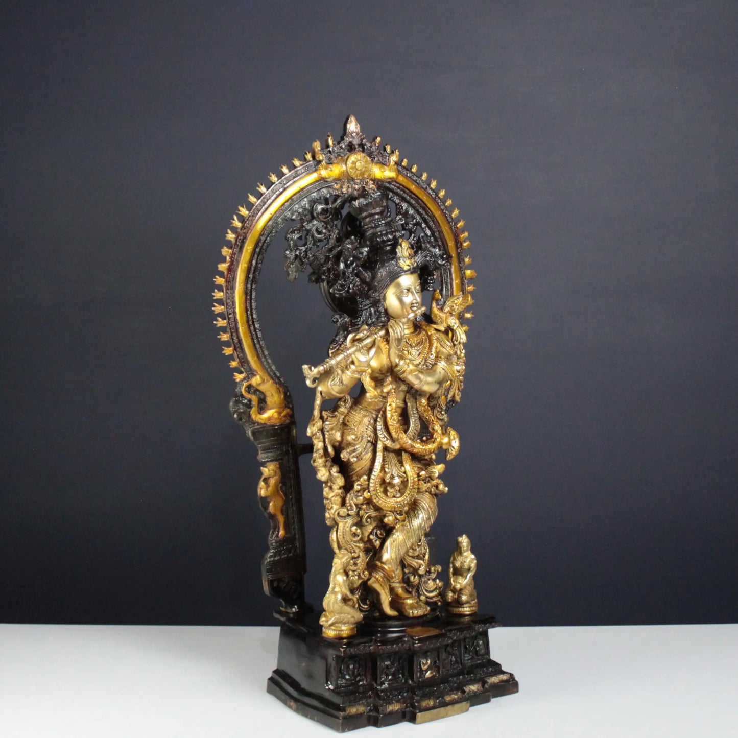 Krishna Gold Colour statue