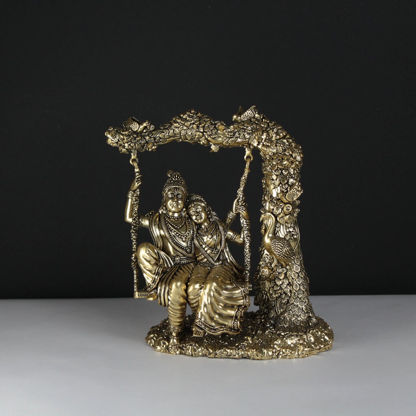 Radha Krishna Superfine light weight brass idol