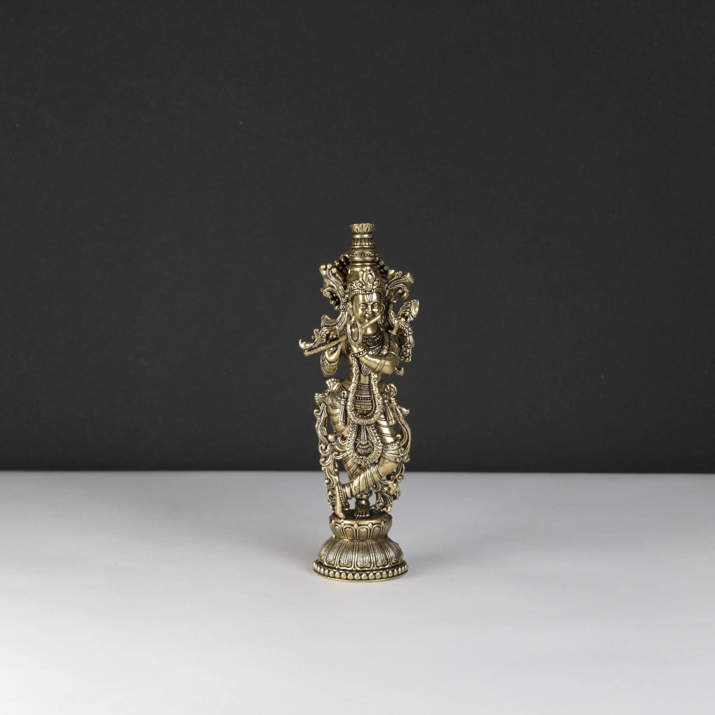 Handcrafted Brass Krishna Idol 
