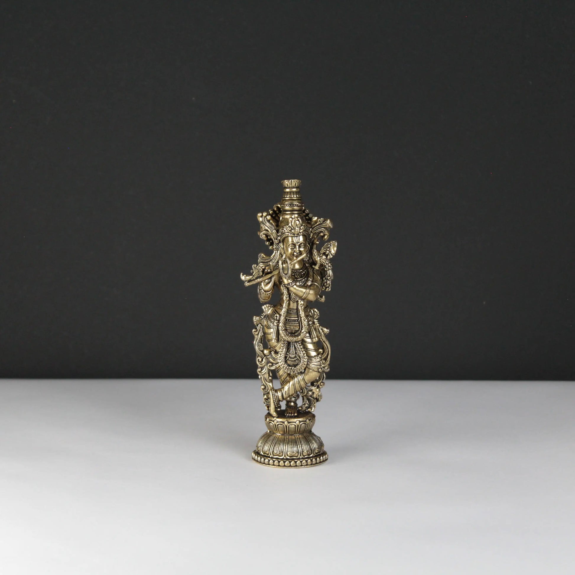 Handcrafted Brass Krishna Idol 