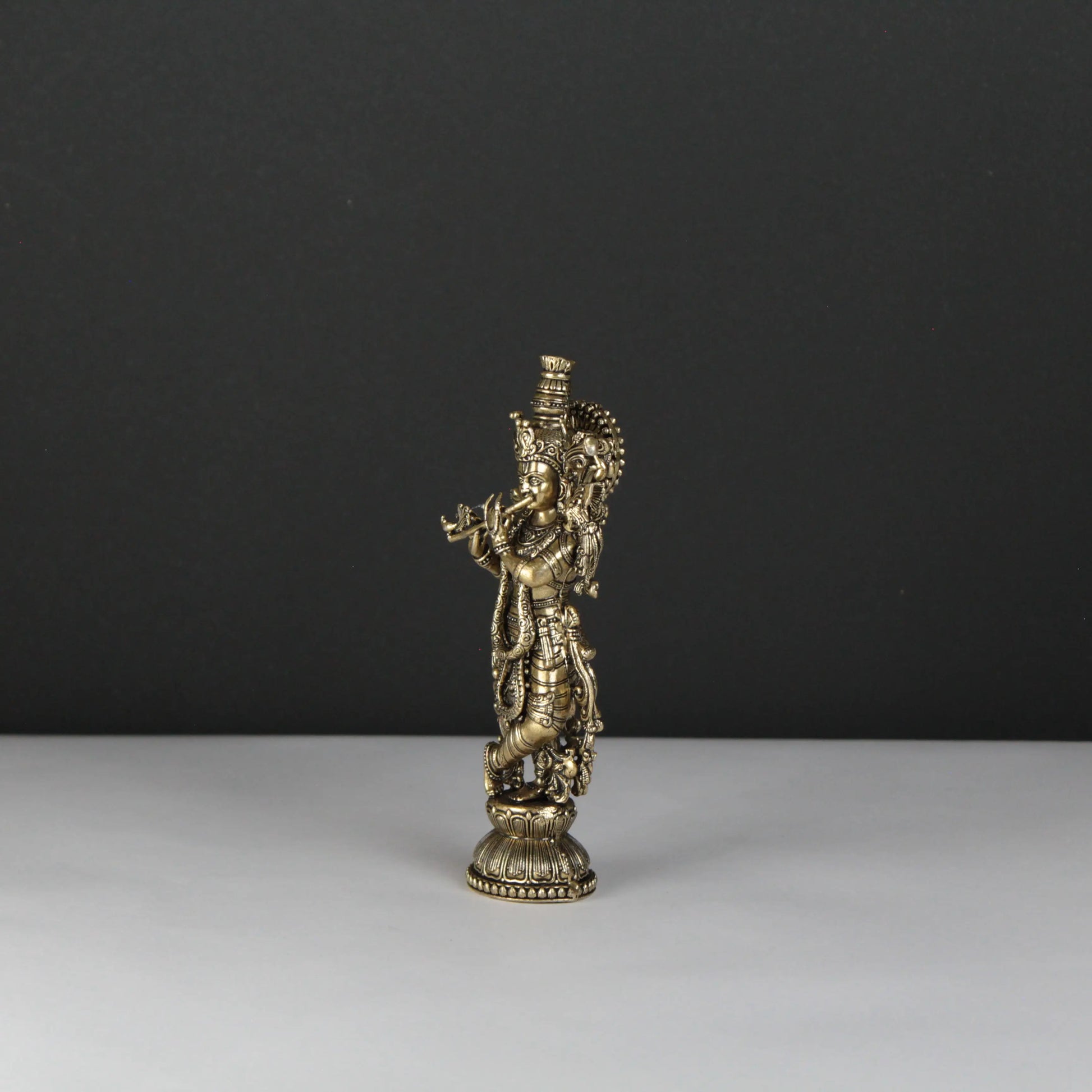 Handcrafted Brass Krishna Idol 