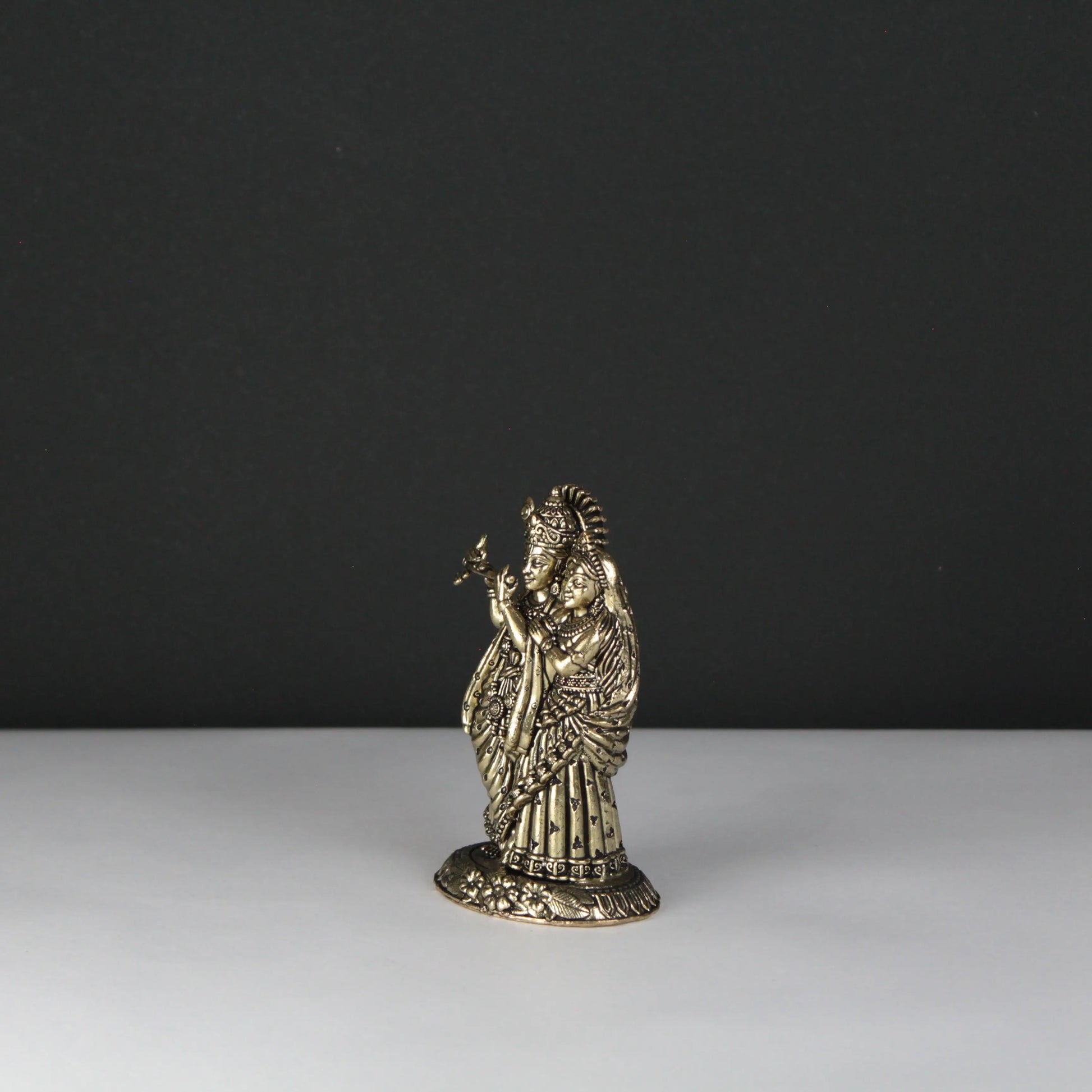 Handcrafted Radha Krishna small idol