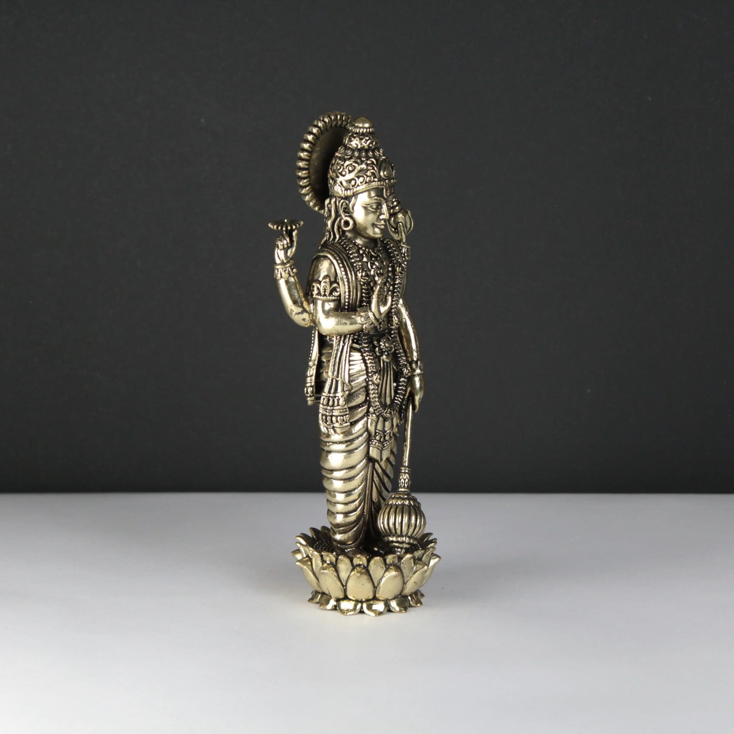 Brass vishnu statue