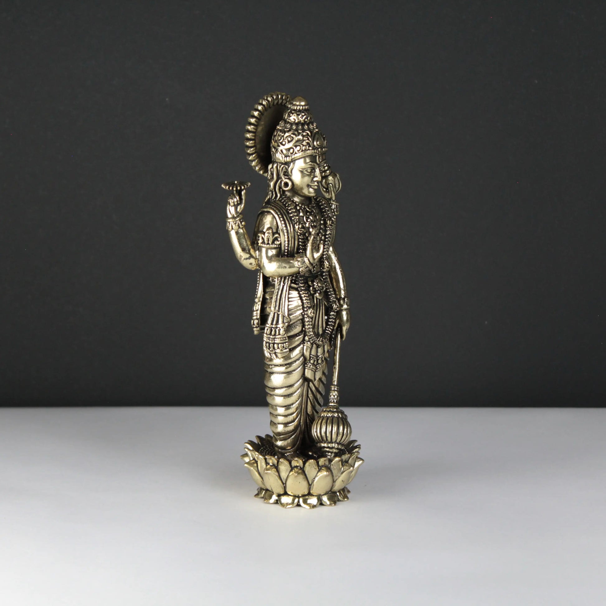 Brass vishnu statue