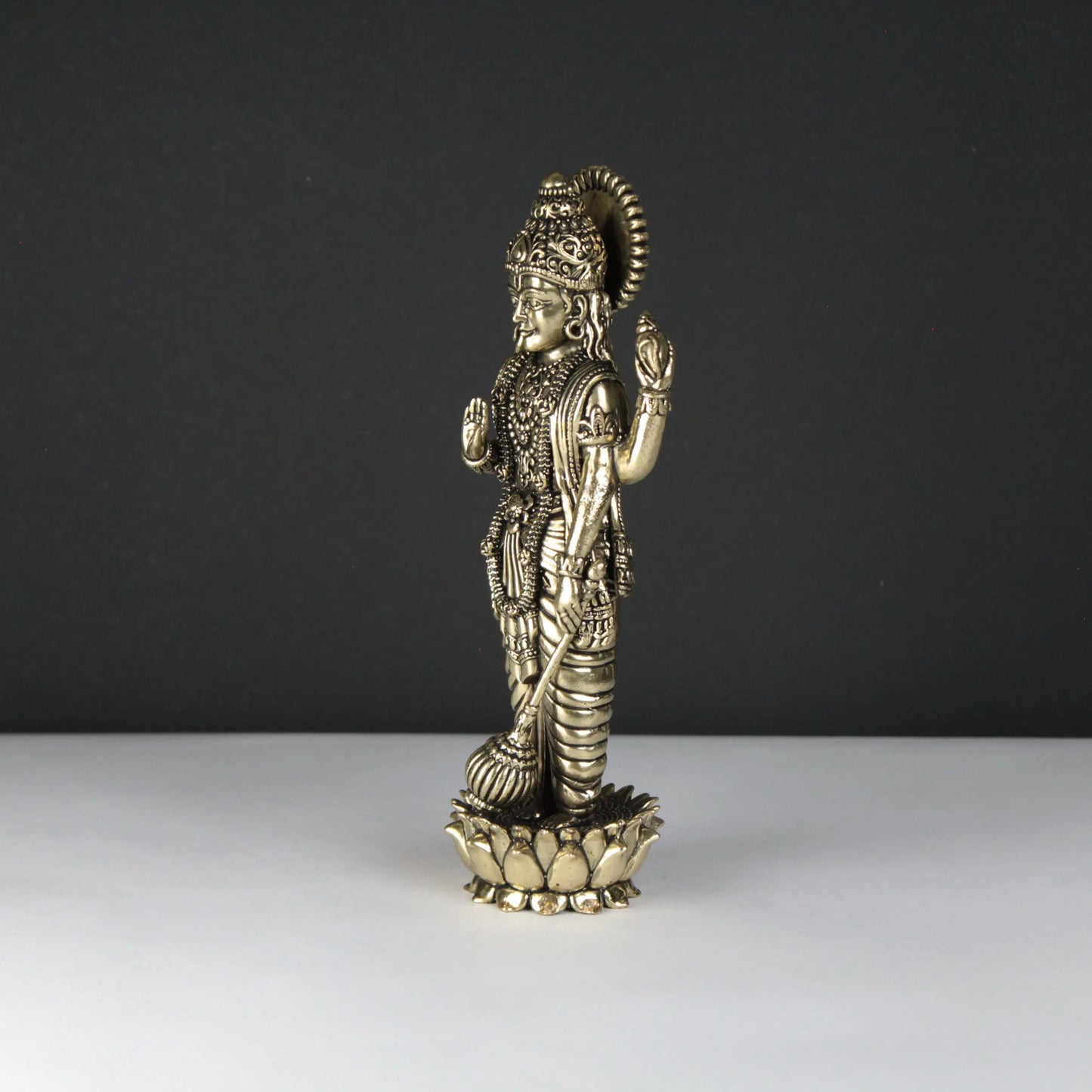Handcrafted Brass vishnu statue